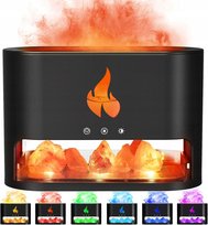 Nawilżacz Powietrza Kominek Lampka Nocna Efekt Płomienia Led Dyfuzor Sól