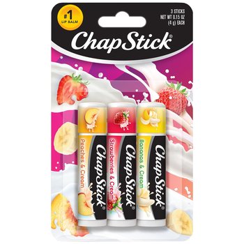 Nawilżający balsam do ust Fruit & Cream Chapstick 3-pak - ChapStick