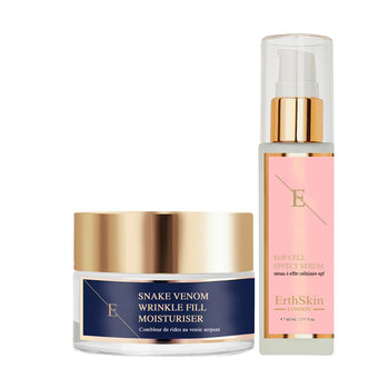 Nawilżający krem ​​wypełniający zmarszczki z jadem węża + SERUM Z EFEKTEM KOMÓREK EGF - ErthSkin London