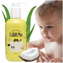 Nawilżający płyn do mycia dla dzieci LILI&MU Płyn do kąpieli 300ml aloes