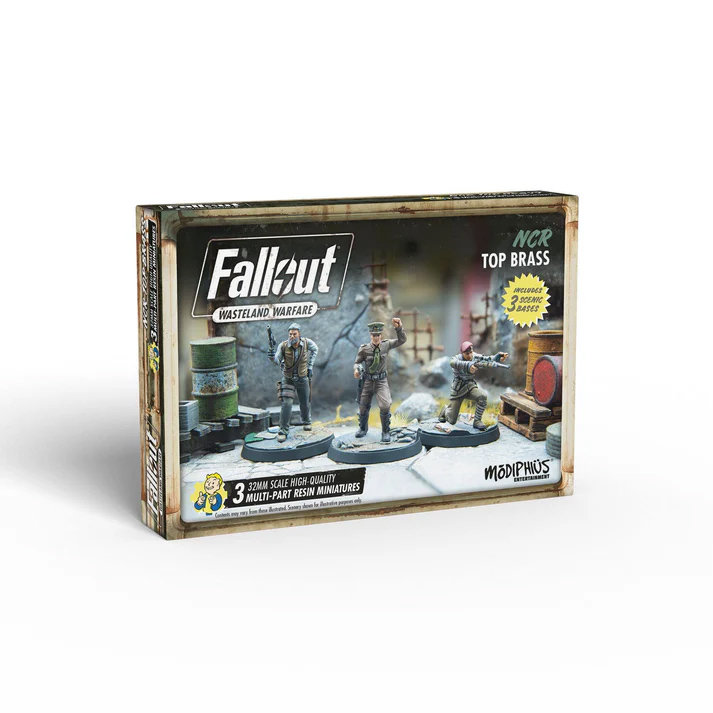 NCR Top Brass, Fallout Wasteland Warfare, Modiphius