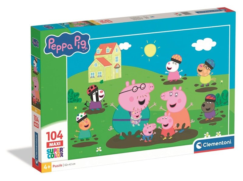 Pozostałe ND01_271299 CLE puzzle 104 maxi SuperKolor Peppa