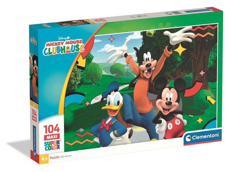 Pozostałe ND01_271300 CLE puzzle 104 maxi SuperKolor Mickey