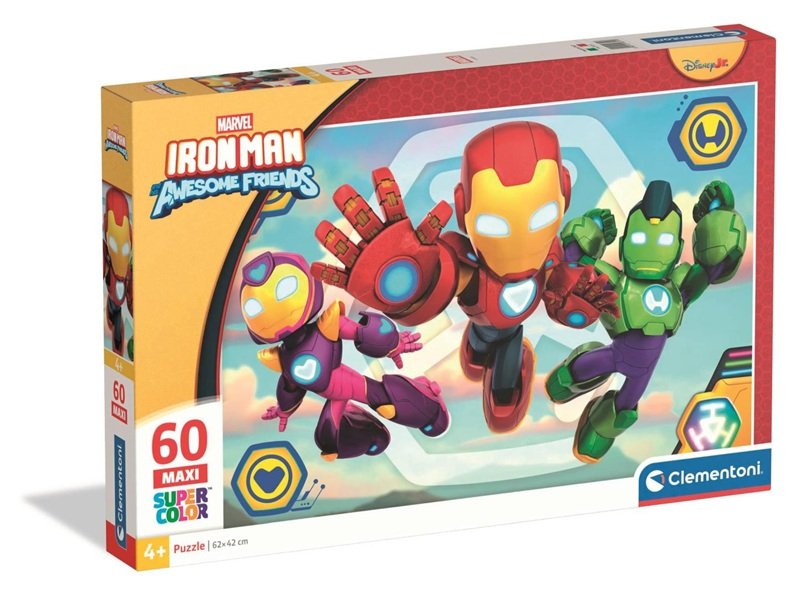 Pozostałe ND01_271314 CLE puzzle 60 maxi SuperKolor IronMan