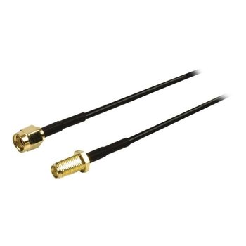 Nedis Kabel antenowy RP-SMA (M) do RP-SMA (F) 3 m ekranowany okrągły czarny - Inny producent