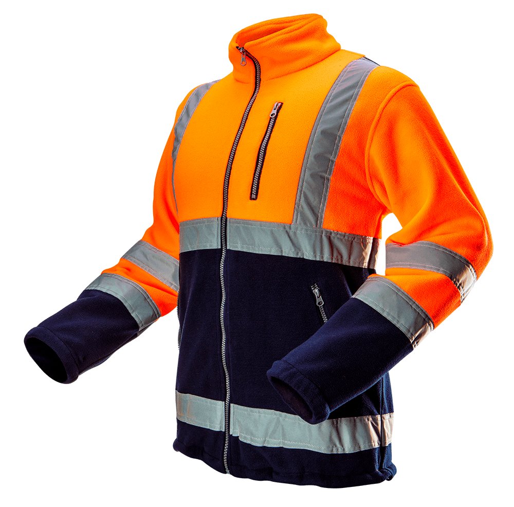 NEO TOOLS, Bluza polarowa ostrzegawcza, pomarańczowa, rozmiar M, 81-741-M