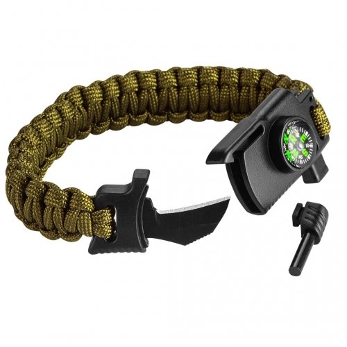NEO TOOLS, Bransoletka survivalowa 5 w 1, 63-140