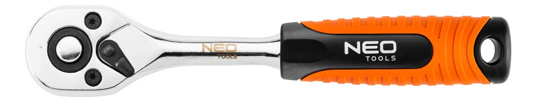 NEO TOOLS, Grzechotka prosta 1/4', 150 mm, 45T, 08-504