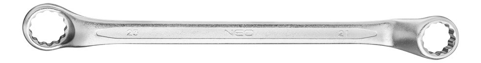 NEO TOOLS, Klucz oczkowy odgięty 21 x 23 mm, 09-921