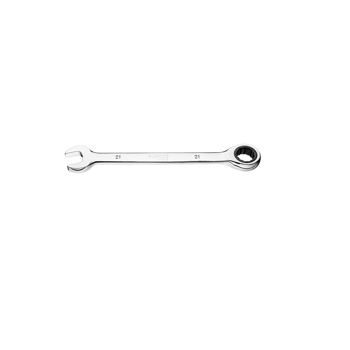 NEO TOOLS, Klucz płasko-oczkowy z grzechotką, 21 mm, 09-069