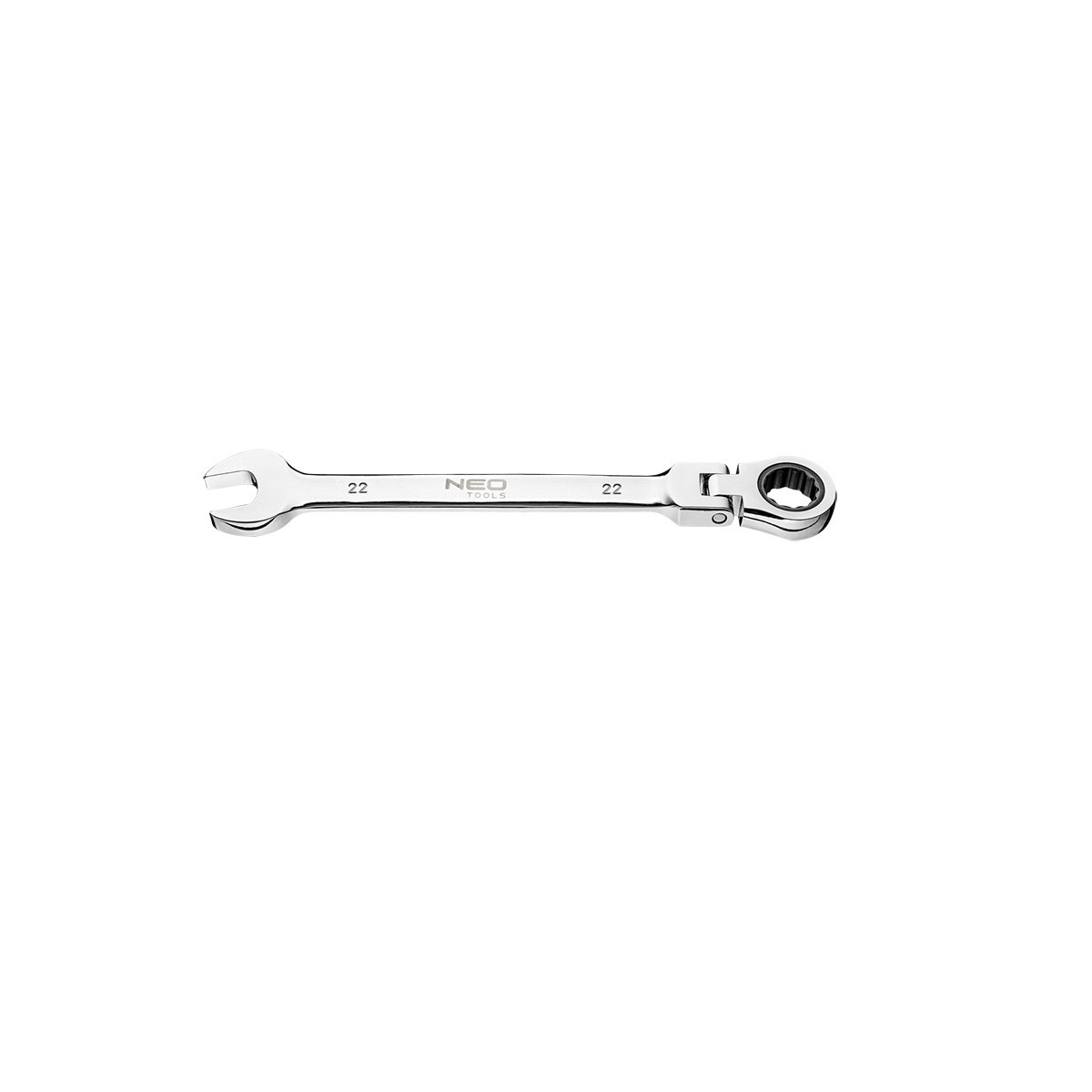 NEO TOOLS, Klucz płasko-oczkowy z przegubem i grzechotką 22 mm, 09-053