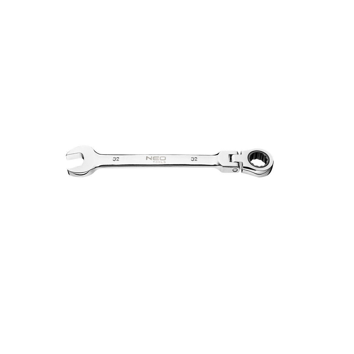 NEO TOOLS, Klucz płasko-oczkowy z przegubem i grzechotką 32 mm, 09-060