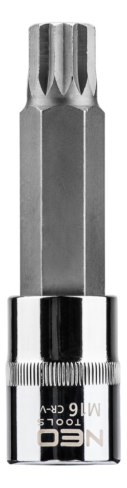NEO TOOLS, Końcówka Spline na nasadce 1/2', M16 x 100 mm, 08-746