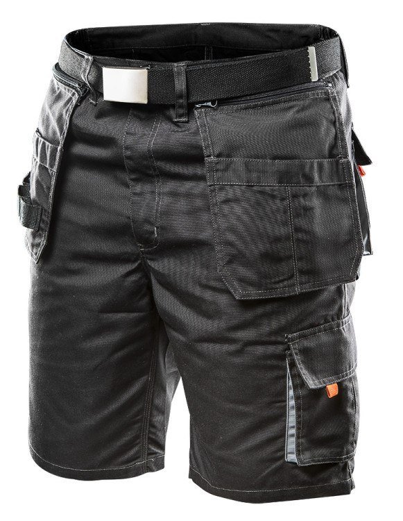 NEO TOOLS, Krótkie spodenki HD, pasek parciany, odpinane kieszenie, rozmiar XL/56, 81-270-XL