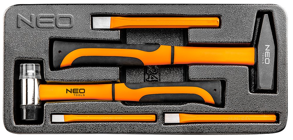 NEO TOOLS, Młotki i przecinaki, zestaw 5 szt., wkładka, 84-242