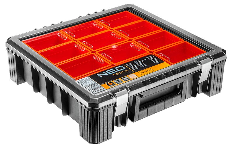 NEO TOOLS, Organizer z kubełkami 40 x 40 x 12 cm, 84-130