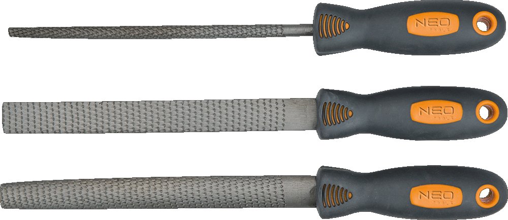 NEO TOOLS, Pilniki do drewna, 200 mm, zestaw 3 szt., 37-600