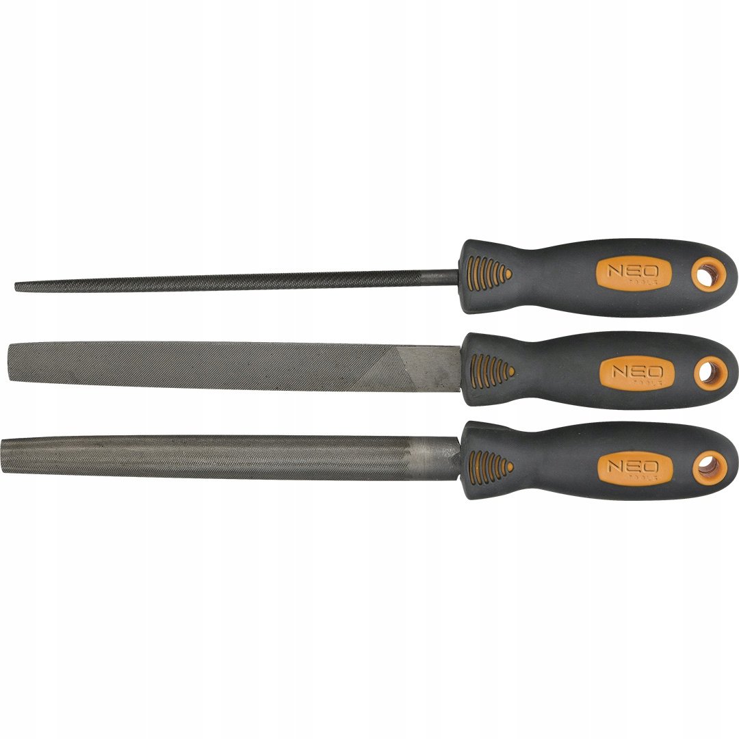 NEO TOOLS, Pilniki do metalu, zestaw 3 szt., 37-605