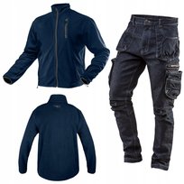 NEO Polar + Spodnie Denim Stretch MOCNE Robocze Jeans | Komplet Odzieży BHP