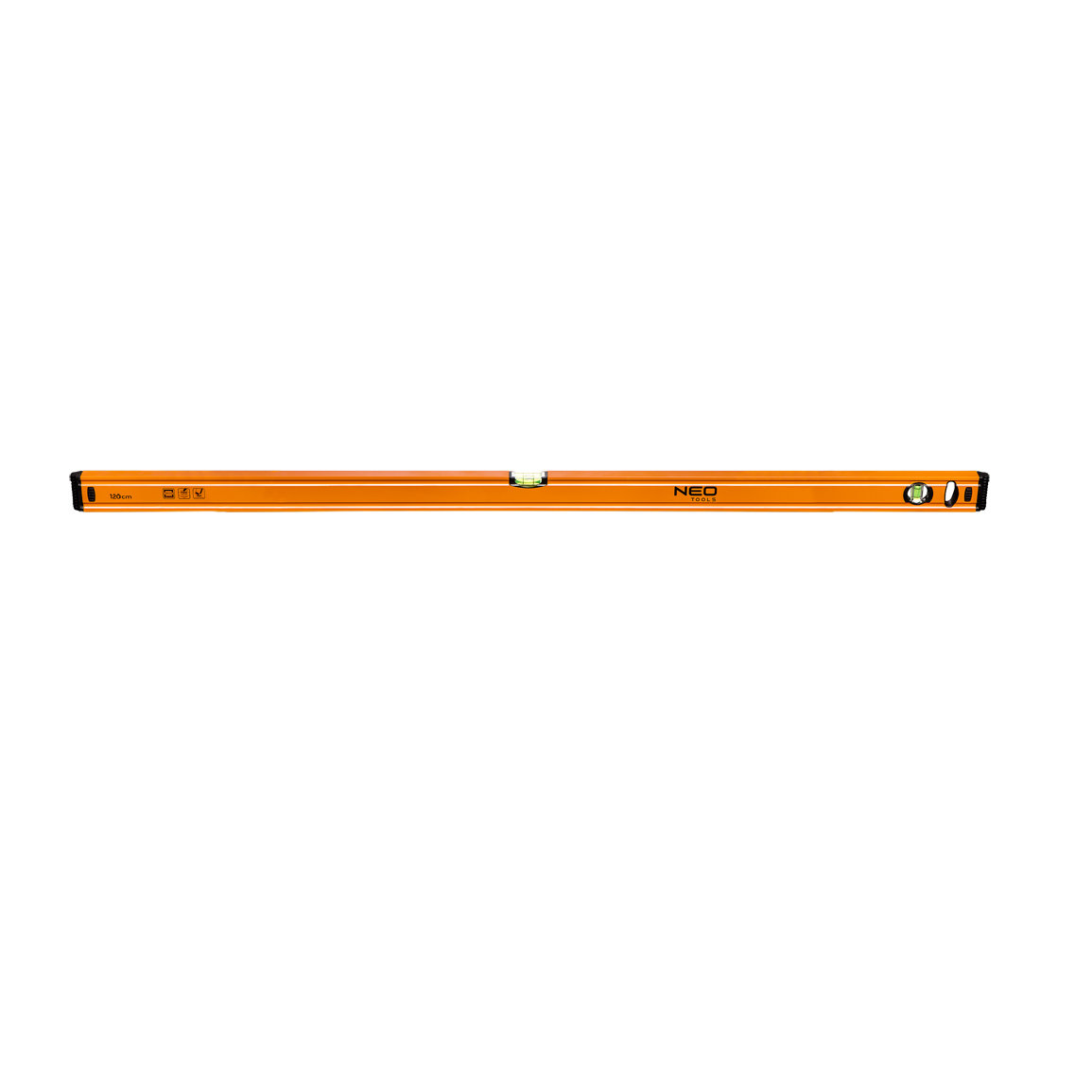 NEO TOOLS, Poziomnica aluminiowa 120 cm, 2 libelle, 71-065