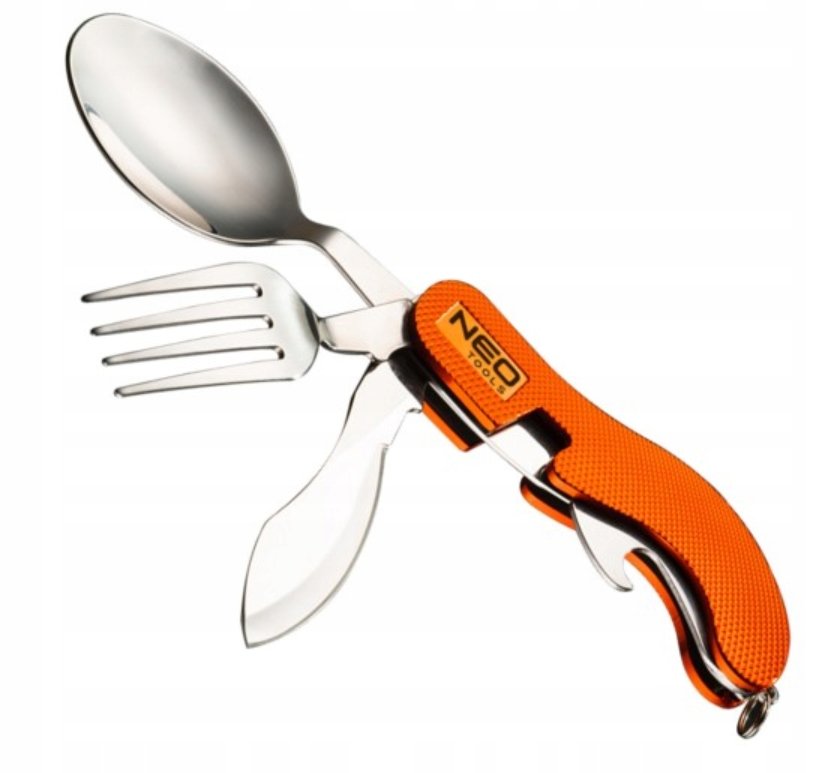 NEO TOOLS, Scyzoryk biwakowy, pomarańczowy, 63-027