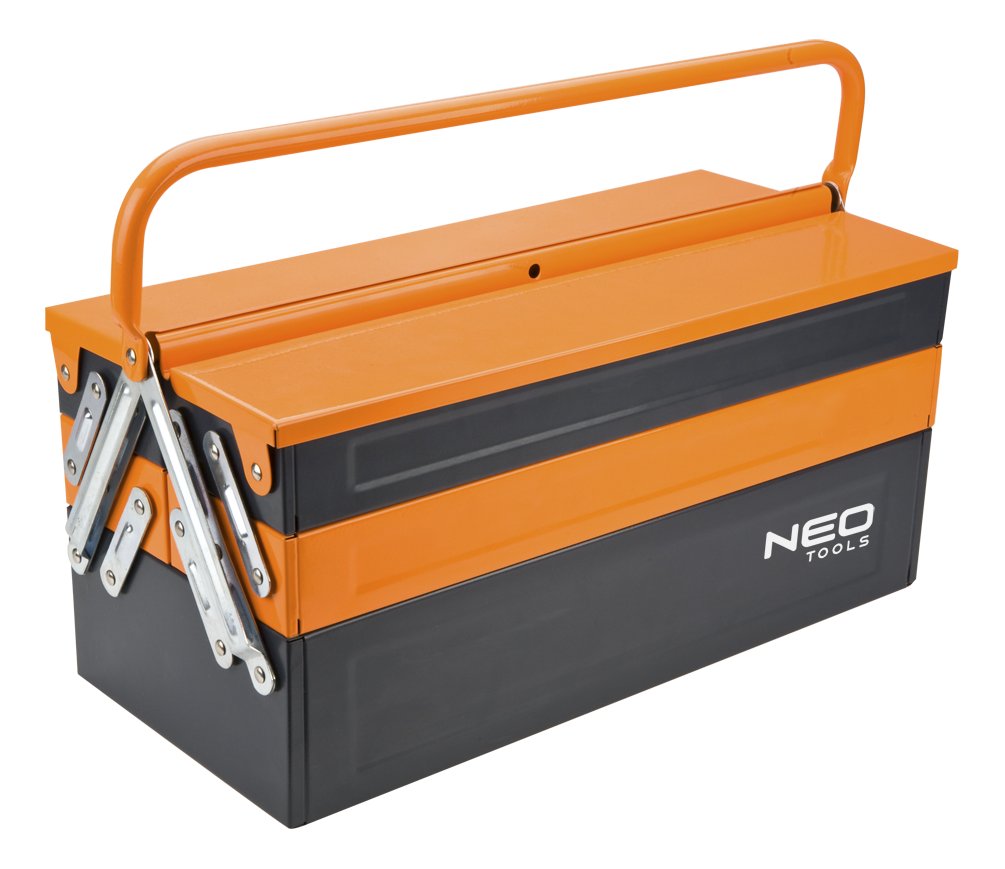 NEO TOOLS, Skrzynka narzędziowa 45 x 20 x 21 cm, metalowa, 84-100