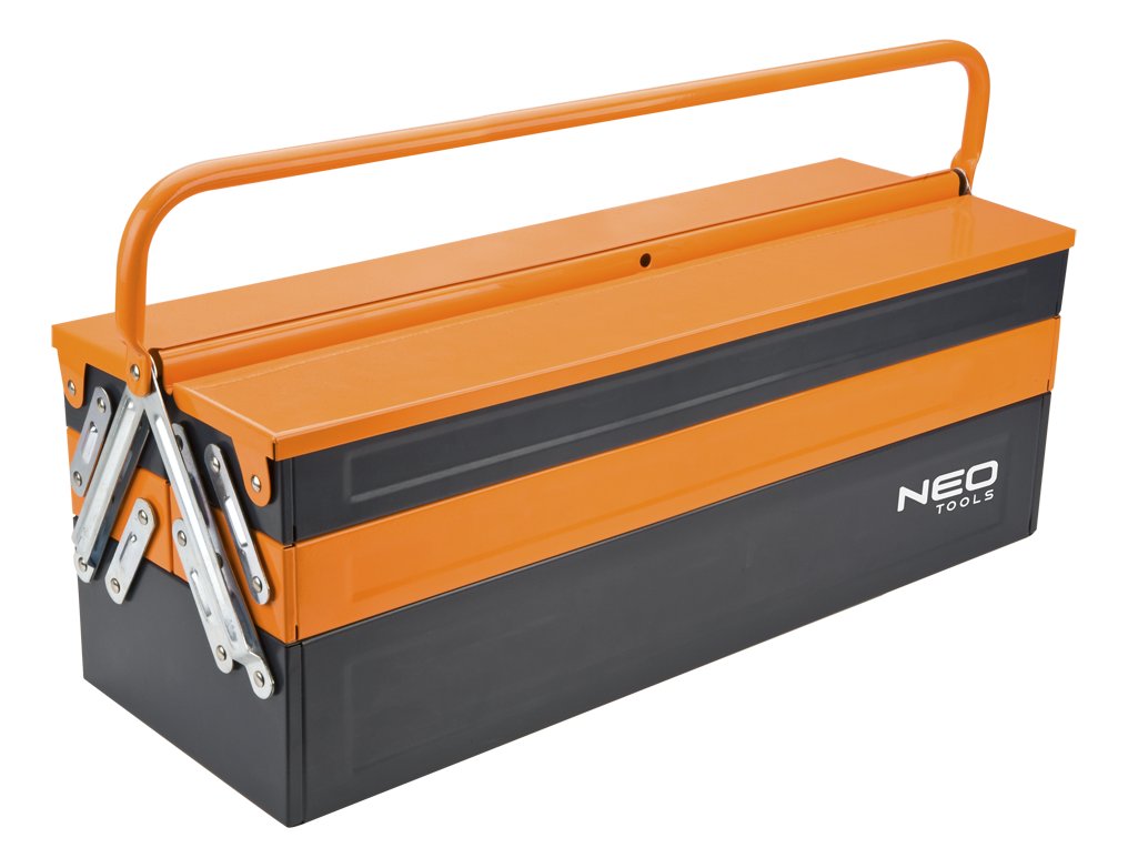 NEO TOOLS, Skrzynka narzędziowa 62 x 24 x 21 cm, metalowa, 84-101