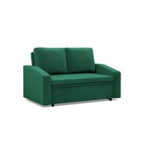 NEO - Sofa rozkładana, Dwuosobowa, Funkcja spania, Pojemnik na pościel, Zielony Mebligo