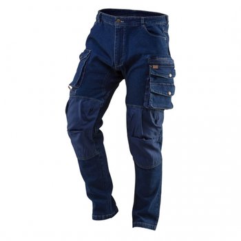 NEO Spodnie robocze DENIM, wzmocnienia na kolanach, rozmiar M 81-228-M - NEO