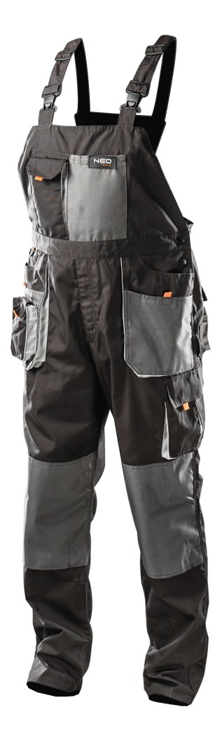 NEO TOOLS, Spodnie robocze na szelkach HD, rozmiar XXL/58, 81-240-XXL