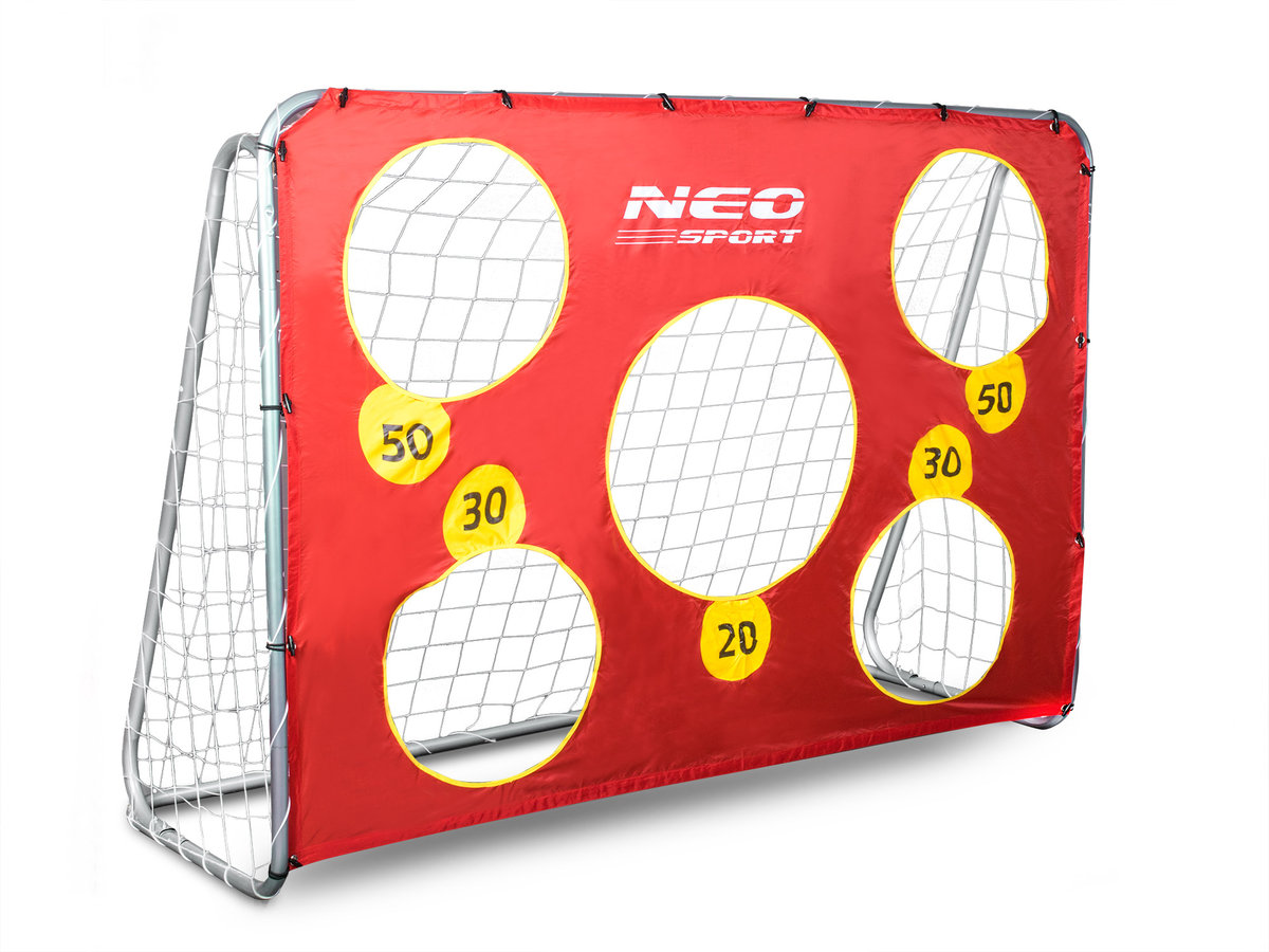 Neo-Sport, Bramka piłkarska ogrodowa z matą, 215x153 cm