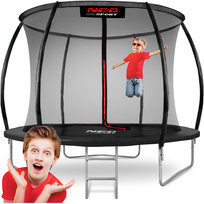 Neo-Sport, Trampolina ogrodowa dla dzieci Premium z siatką wewnętrzną, 312 cm 10 ft