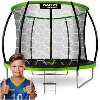 Neo-Sport, Trampolina ogrodowa dla dzieci Premium z siatką wewnętrzną, 312 cm 10 ft