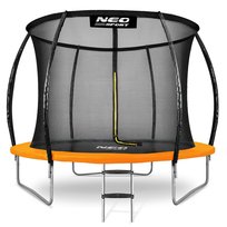 Neo-Sport, Trampolina ogrodowa z siatką wewnętrzną i drabinką, 10 ft/312 cm