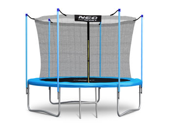 Neo-Sport, trampolina ogrodowa z siatką wewnętrzną i drabinką, 252 cm - Neo-Sport