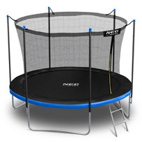 Neo-Sport, Trampolina ogrodowa z siatką zewnętrzną i drabinką, 8 ft/252 cm