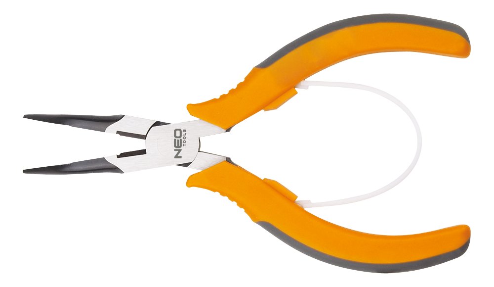 NEO TOOLS, Szczypce precyzyjne wydłużone wygięte 140 mm, 01-103