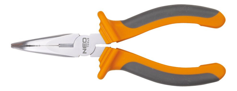 NEO TOOLS, Szczypce wydłużone wygięte 200 mm, 01-016