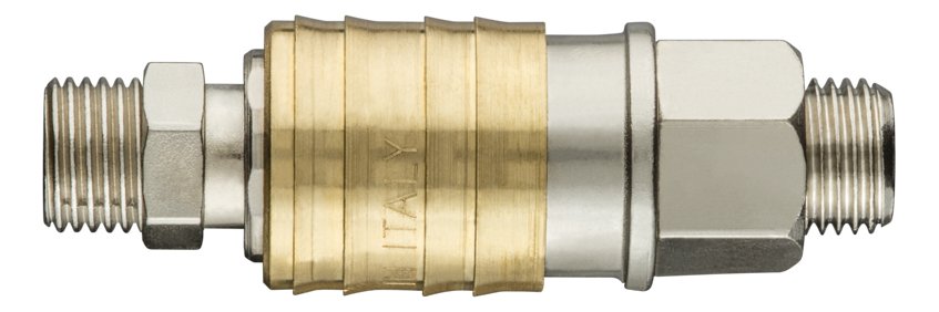 NEO TOOLS, Szybkozłączka do kompresora z końcówką, gwint zewnętrzny 1/4', 12-645