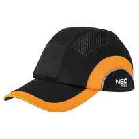 NEO TOOLS, Czapka z daszkiem ze wzmocnieniem, czarno-pomarańczowa, CE, 97-592 NEO TOOLS