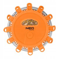 NEO TOOLS, Flara drogowa lampa ostrzegawcza samochodowa światło awaryjne LED magnes, 99-128