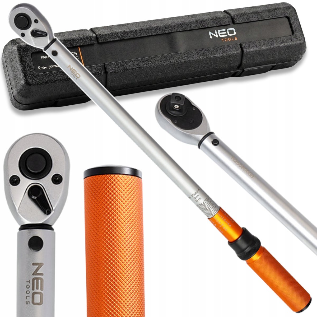 NEO TOOLS, Klucz dynamometryczny 1/2', 65-350 Nm, 08-828