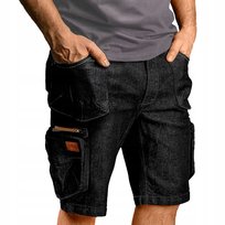 NEO TOOLS, Krótkie spodenki robocze DENIM, czarne, rozmiar L, 81-273-L NEO TOOLS