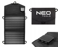 NEO TOOLS, Ładowarka solarna, panel słoneczny 15W, ładowarka solarna, 90-140