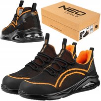 NEO TOOLS, Półbuty robocze S1 SR Neo Air, stalowy podnosek, pomarańczowe, rozmiar 42, 82-172-42