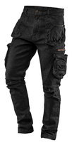 NEO TOOLS, Spodnie robocze 5-kieszeniowe DENIM, czarne, rozmiar S, 81-233-S NEO TOOLS
