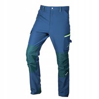 NEO TOOLS, Spodnie robocze Mix&Match, 4 way stretch, granatowo-zielone, rozmiar L, 81-295-3-L