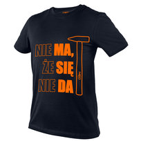 NEO TOOLS, T-shirt z nadrukiem, MA SIĘ DA, rozmiar L, 81-642-L