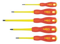 NEO TOOLS, Wkrętaki 1000V, zestaw 5 szt., S2, 04-220