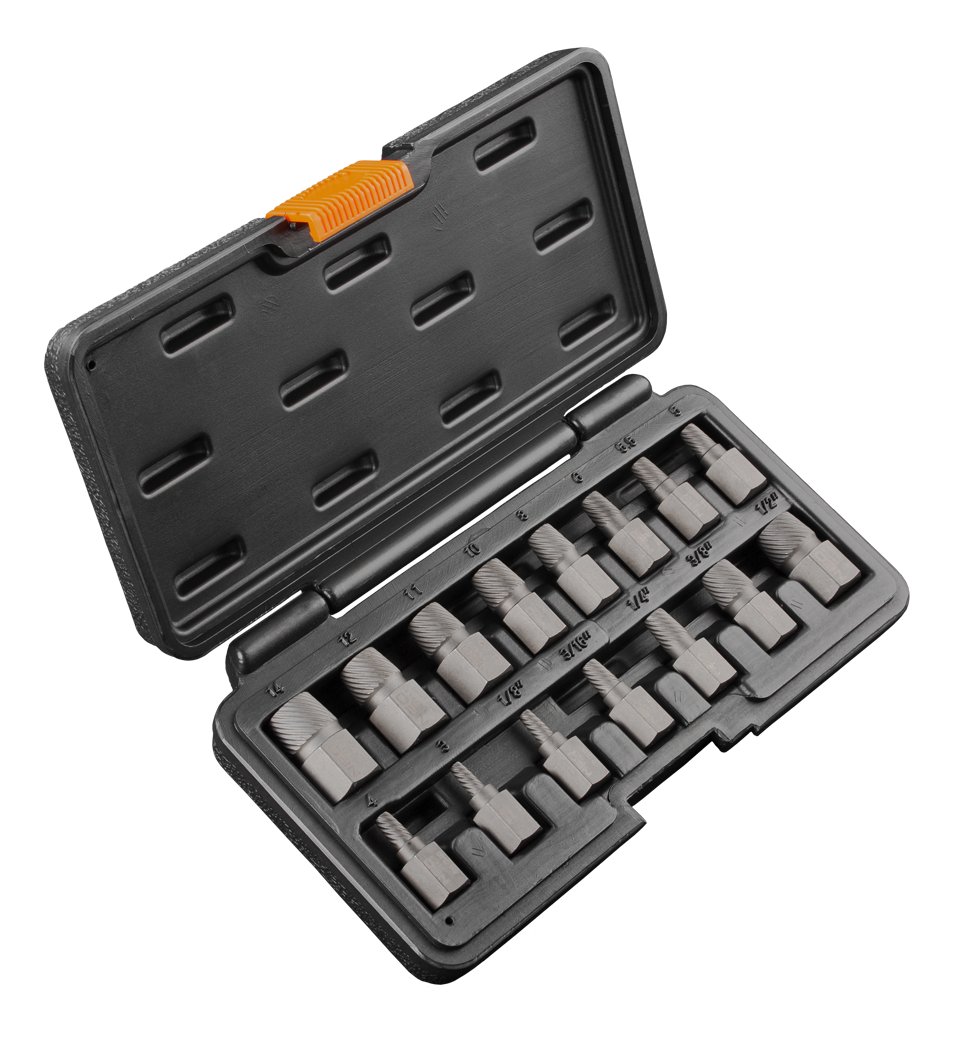 NEO TOOLS, Wykrętaki do zerwanych śrub, zestaw 15 szt., 09-607